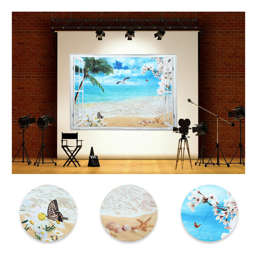 Tapiz 3d De Ocean Beach Con Paisajes Naturales Para Decoraci