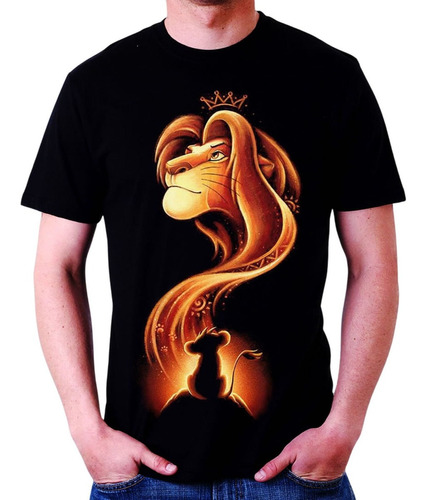 Camiseta Rei Leão Simba Lion King Desenho 100% Algodão