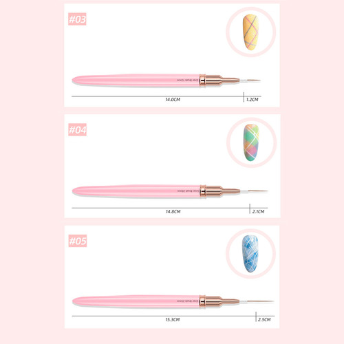 G Lápiz De Uñas Art Liner, Pincel Acrílico Uv, Herramienta