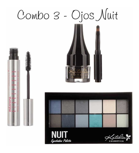 Set Maquillaje Katalia Ojos X 3 Productos