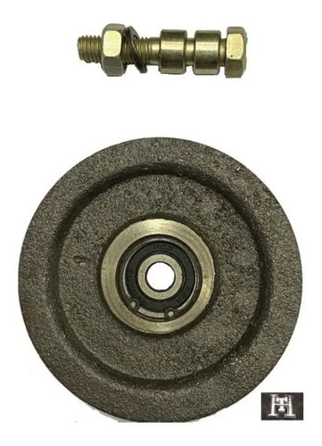 Kit Porton Corredizo Cerradura Trabex Ruedas 60 Mm Rodillos