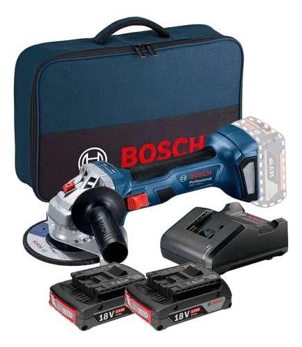 Esmerilhadeira Bosch 2 Bat 18v Gws 180-li Brushless C/ Bolsa