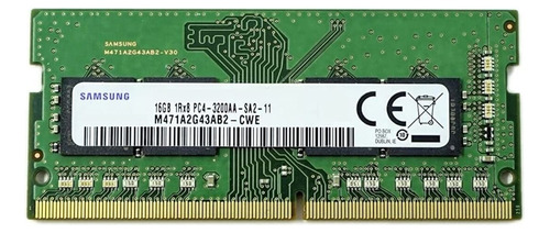 Memoria Ram Color Verde  16gb 1 Samsung M471a2k43db1-cwe