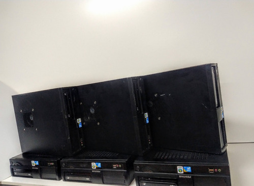 Lote 2 Computadores Positivo+teclado+mouse+monitor+cabos (Usado)