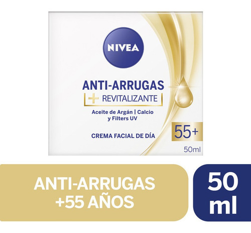 Crema Facial Antiarrugas 55+ Revitalizante Nivea 50ml Tipo de piel Todo tipo de piel