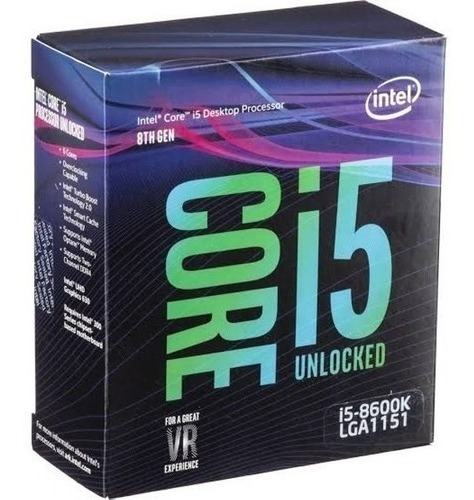 Imagem 1 de 3 de Processador Gamer Intel Core I5 8600k + Wc Cm Seidon 120v