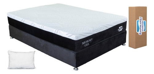 Colchon Memory Gel Individual 18 Cm + Almohada De Regalo Blanco