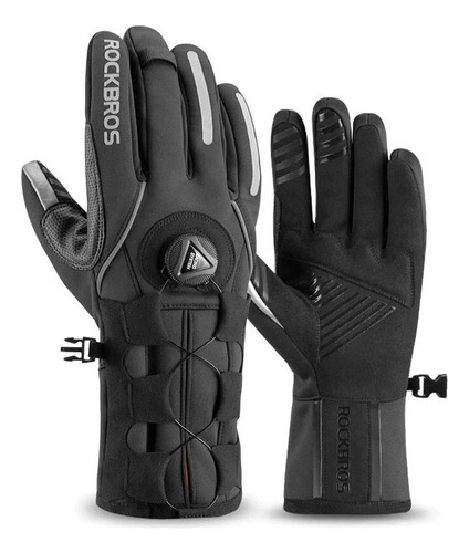 Guantes Rockbros Invierno, Ajuste Tipo Rueda Moto Bicicleta