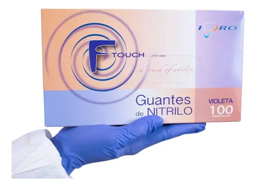comprar Guante De Nitrilo Violeta Caja 100 Unidades (s,m,l,xl)  