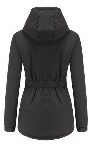 Chaqueta De Invierno Cálida Para Mujer Con Forro Grueso