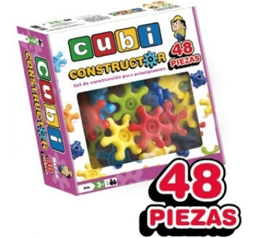 Cubi Constructor 48 Piezas Juego Encastre Nupro Mundo Manias