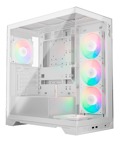 Gabinete Gamer Xpg Invader X Ventana Midi Tower 5vent Blanco