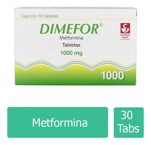 Dimefor 1000 Mg Con 30 Tabletas