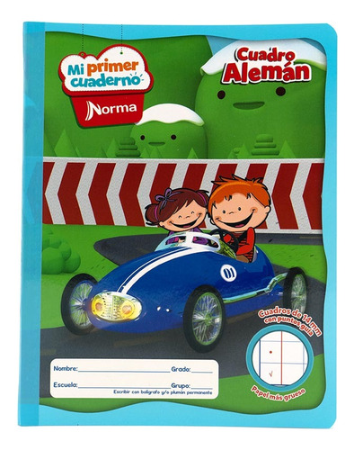 Mi Primer Cuaderno Profesional Cuadro Alemán 50 Hojas