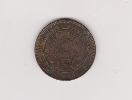 Moneda Argentina 2 Centavos Año 1885 Excelente -