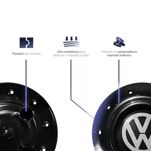 Calota Centro Roda Ferro Vw Aro 14 Modelo Amarok 4 Furos