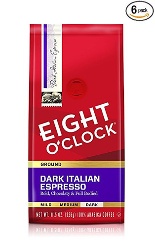 Ocho De Café Molido, Oscuro Italiana Expresso, 11,5 Onzas (p