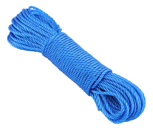 Cuerda De Nailon Azul De 20 M, Tendedero Para Jardín Y Acamp