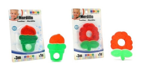 Imagen 1 de 3 de Mordillo Para Bebés Rojo Y Verde - Baby Innovation 