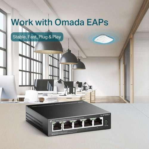 Switch Tp-link Fast Ethernet Tl-sf1005p 5 Puertos 100mbps