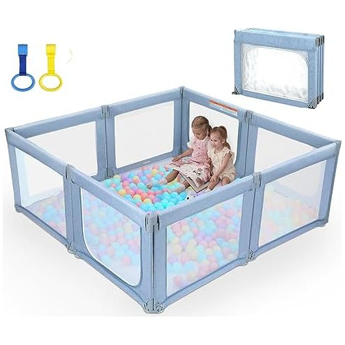 Foldable Baby Playpen 71 X71 ,  Upgrade Kids Large Play...