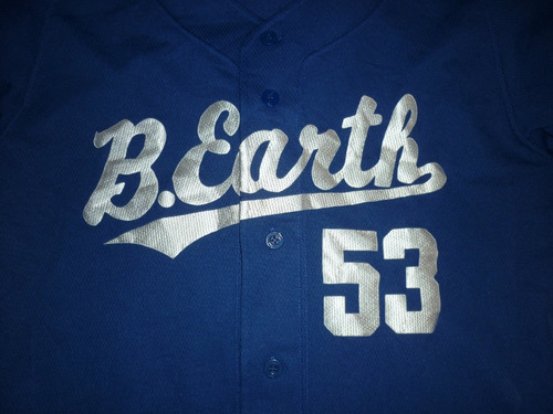 Imagen 3 de 4 de E Camiseta Beisbol Mizuno Earth Japon Talle M Azul Art 47239