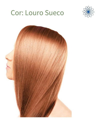 Kit Tinte Surya Brasil  Henna Henna Pó tom louro sueco para cabelo