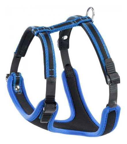 Coleira Peitoral Ferplast Ergocomfort Média Para Cães Cor Azul
