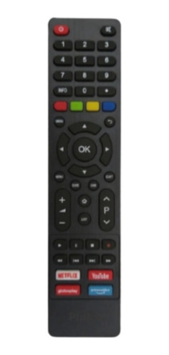 Controle Tv Philco Smart Netflix Globo Play You Tube Prime