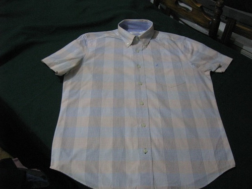 Camisa De Vestir Manga Corta Nautica Talla M A Cuadrille