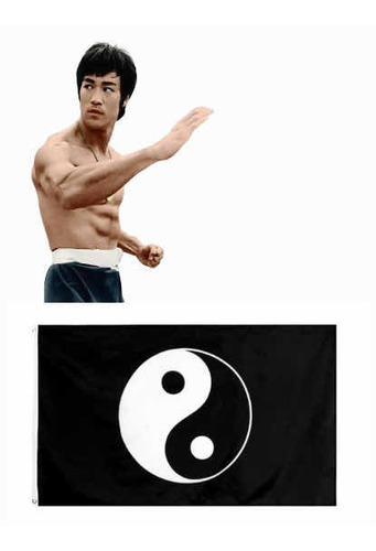 Bandera Yin Yang Artes Marciales Bruce 90x150cm Onky