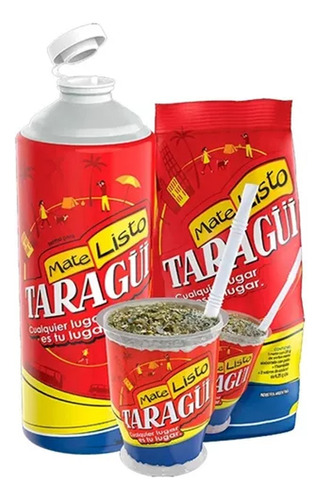 Termo Descartable Taragui + Mate Listo Calidad Premium