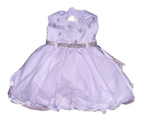 Vestido Infantil Menina Bebê Branco Batizados Strass P Ao G 