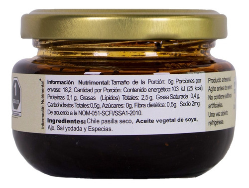 Salsa Gourmet De Chile Pasilla Kosher Real De Morales