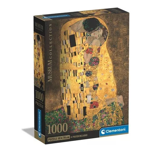Rompecabezas Puzzle 1000 Piezas Clementoni El Beso Klimt