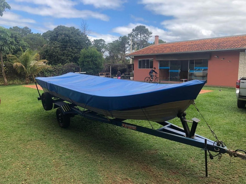 Barco 6 Metros Borda Alta Motor 15hp Yamaha Carreta Argus