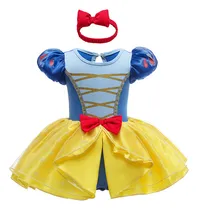 Comprar Disfraz Vestido Tutu De  Blanca Nieves Para Bebe Set Pañalero Blanca Nieves
