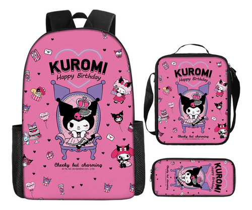 Mochila Escolar Sanliou Kuromi Escuela Primaria Y Secundaria