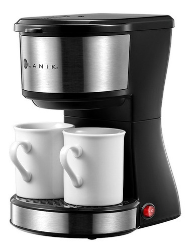 Imagen 1 de 10 de Cafetera De Goteo Doble Taza Coffee Maker Duo Blanik