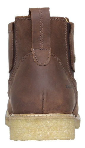 Botina Masculina Marrom Bico Redondo Zebu 26514