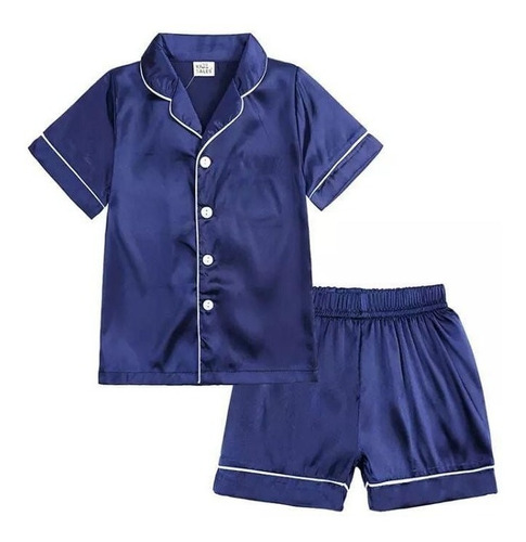 Imagem 1 de 5 de Pijama Infantil Americano Luxo Masculino Curto Manga