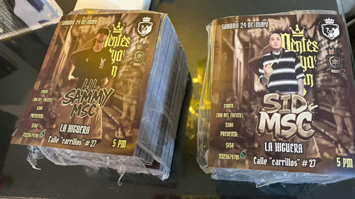 Volantes Publicitarios Personalizados D 1/4 Hoja