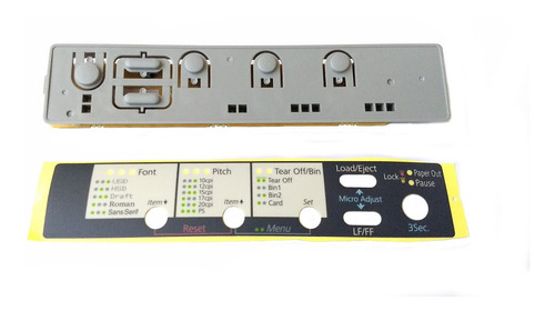 Kit 2 Panel Control Impre Epson Fx-890/fx-2190 Y Calca Negra
