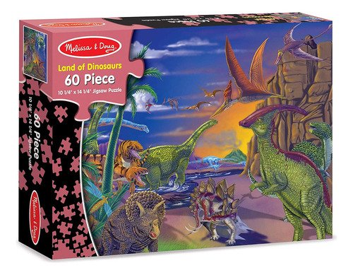 Rompecabezas Land Of Dinosaurs De Melissa Doug, Rompecabeza
