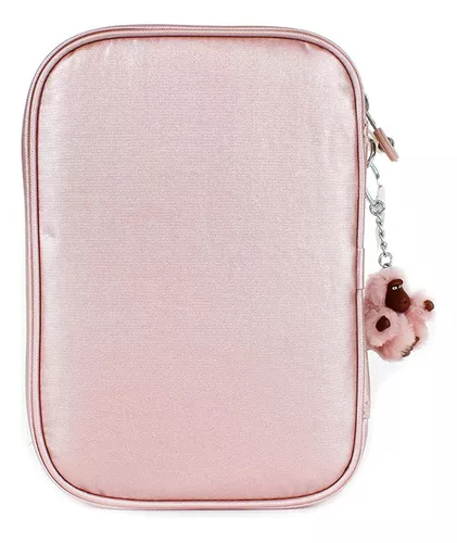 Estuche escolar Kipling para 100 bolígrafos, color rosa helado