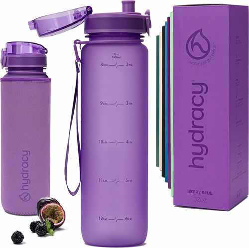 Botella De Agua Hydracy Con Marcador De Tiempo - Botella De