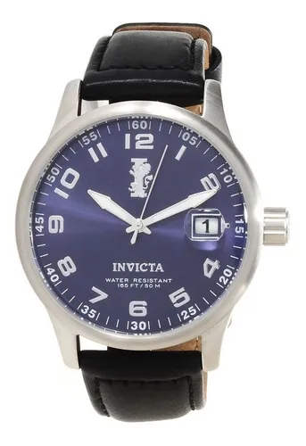 Reloj Hombre Invicta 14786 Cuarzo 44mm Pulso Negro En Cuero