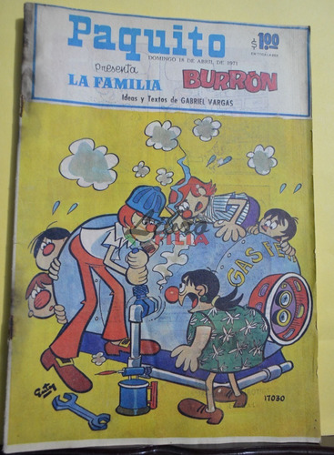 Comic No. 17030 De Paquito Presenta La Familia Burrón (1971)