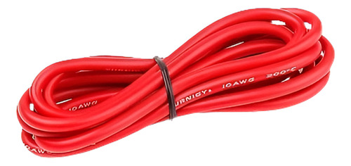 Cable De Silicona De 10awg Rc Turnigy Alta Calidad 2m (rojo)