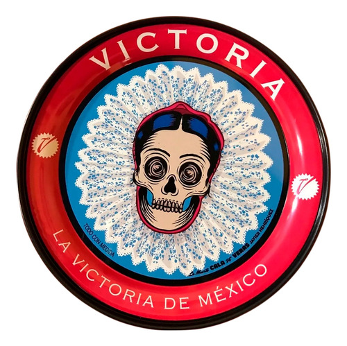 Domino Modelo Especial Beige - Azul / Portavaso Calavera # 5